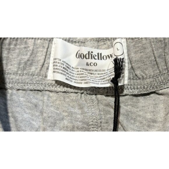 Goodfellow & Co. Men's 9" Knit Pajama Shorts W Pockets Drawstring Waist Grey L - Picture 2 of 6